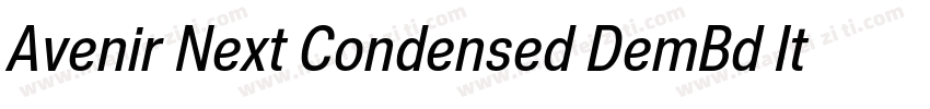 Avenir Next Condensed DemBd Ita字体转换